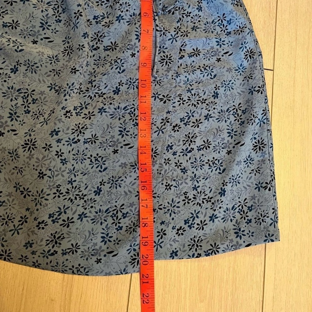 90s vintage blue floral skort